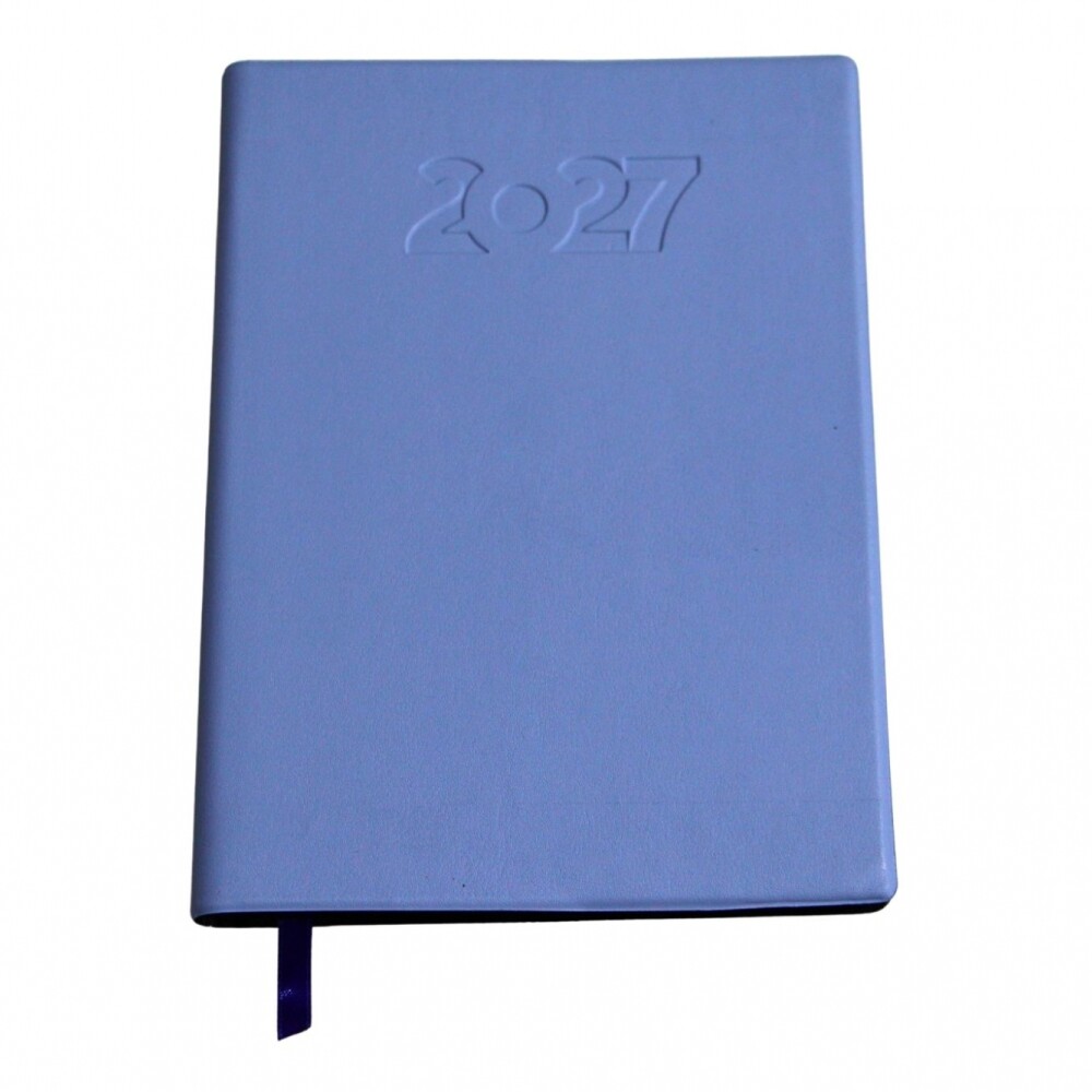 AGENDA ABEZETA 211 CLASICA MEDIUM TAPA FUNDA SEMANA A LA VISTA COLOR CELESTE CLARO