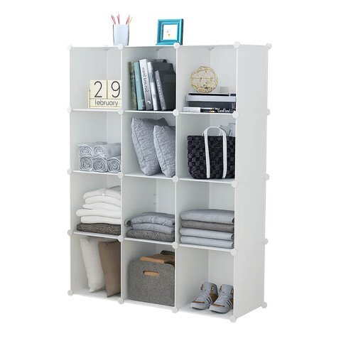 Estantería Biblioteca IMBACK IBK-PLC009 | 12 Cubos Modulares, Compacta, Resistente y Versátil Blanco Estantería Biblioteca IMBACK IBK-PLC009 | 12 Cubos Modulares, Compacta, Resistente y Versátil Blanco