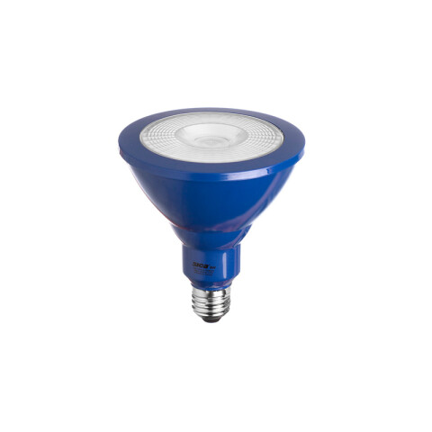 Lámpara LED color azul PAR38 220V E27 8W 40º SK0816