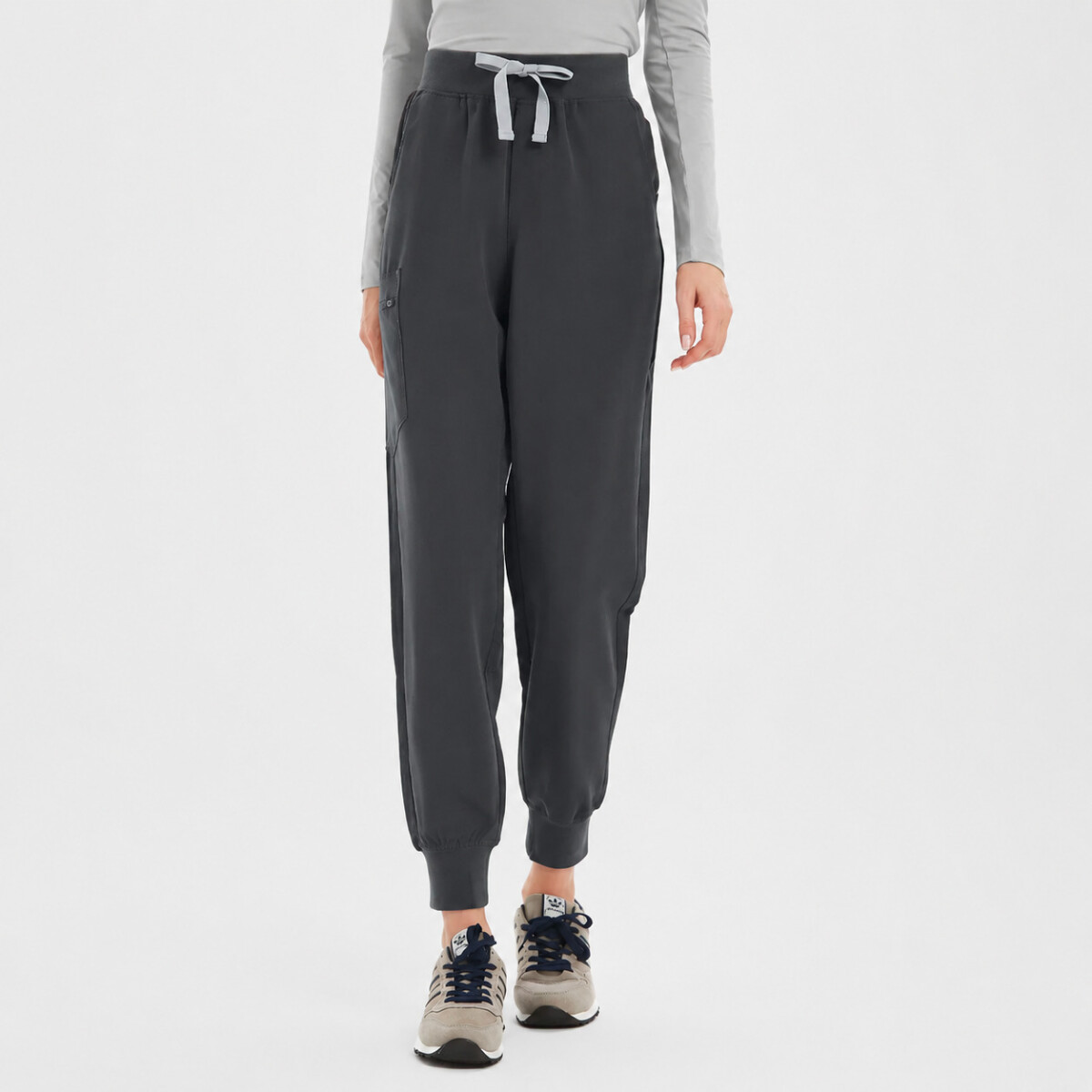 PANTALON KORI DAMA CON PUÑO - gris oscuro 