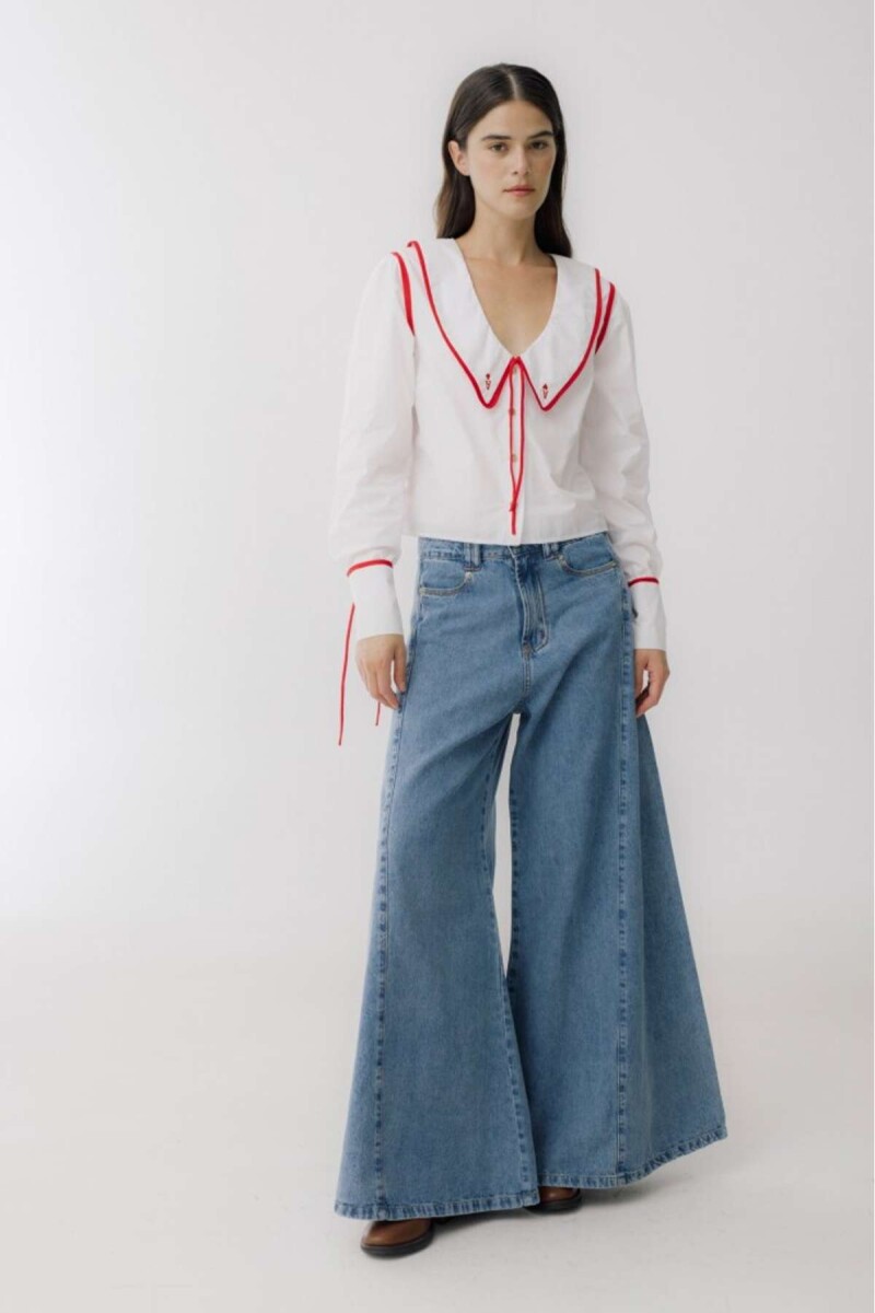 Jean Wide XL - Celeste 