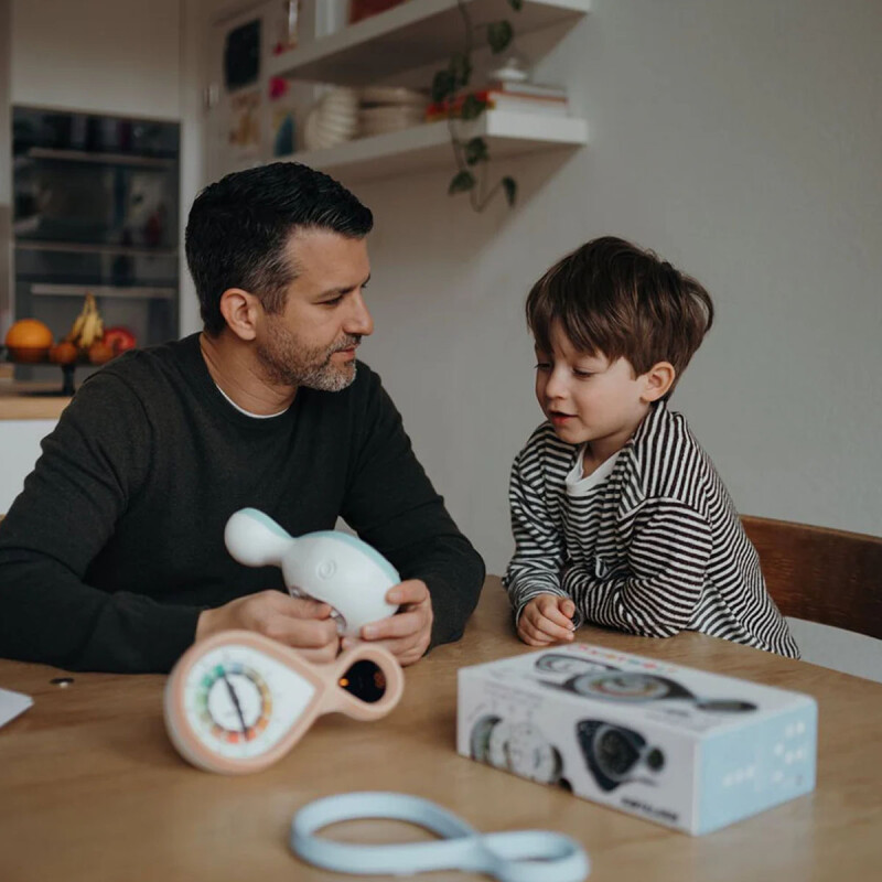 Reloj Infantil con alarma Kidyalarm Kidywolf Beige Reloj Infantil con alarma Kidyalarm Kidywolf Beige