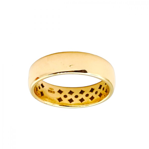 Anillo cinta liso-Oro bajo-Sin Piedra-AN8208 sinpiedra