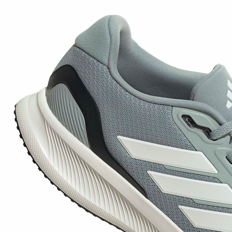 Championes de Hombre Adidas Runfalcon 5 Gris - Blanco