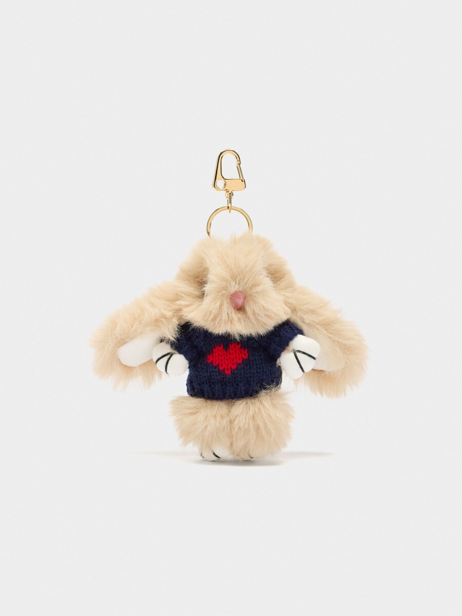 Llavero Charm De Conejo azul