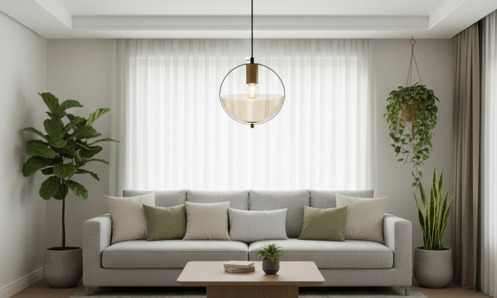 Luminaria decotativa HD-2031/1 BK+AMB Luminaria Decotativa Hd-2031/1 Bk+amb