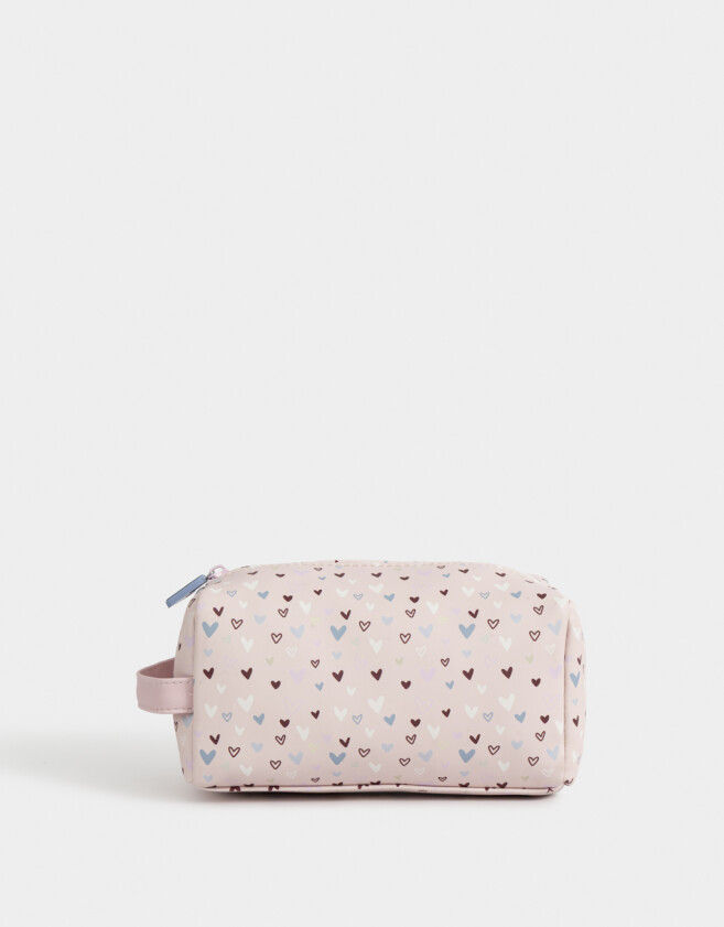 Porta Cosméticos Portacosméticos Estampado - Rosa Viejo