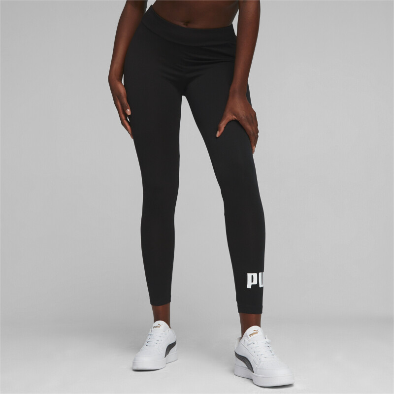 Pantalón Largo Essentials Small Logo Tee de Mujer Negro