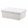 Caja Canasto Organizador Quadratta con Tapa en PP 39x29x14Cm Blanco