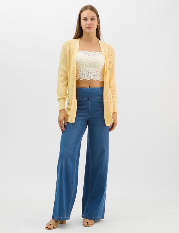 Cardigan Abierto AMARILLO