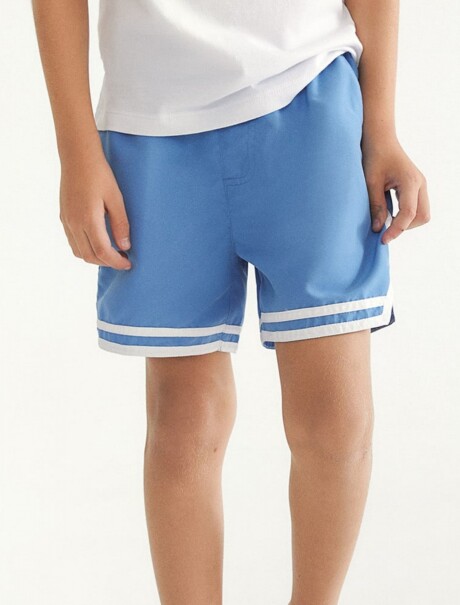 SHORT INFATIL DE BAÑO AZUL