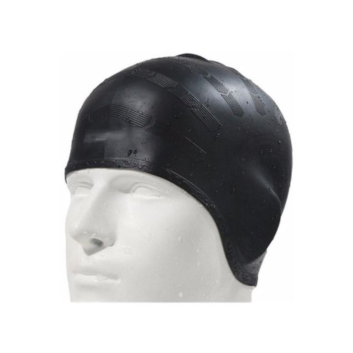 Gorro de natación de silicona para adulto - Negro 