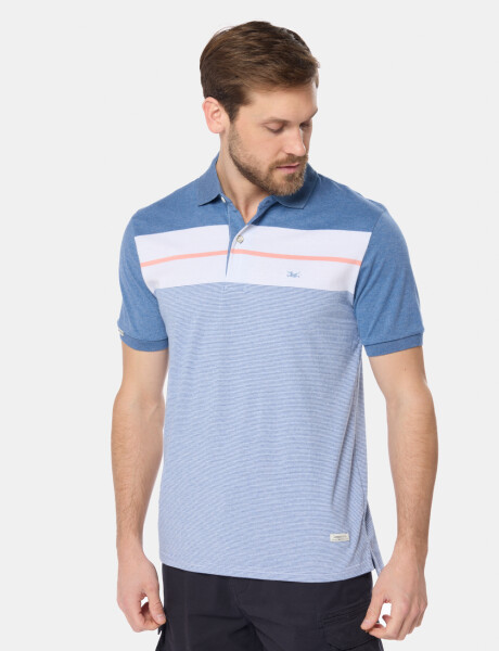 POLO JERSEY RAYADA Piedra
