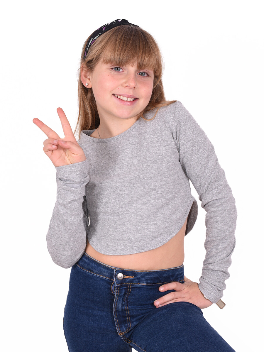 BLUSA TRUN - GRIS CLARO 