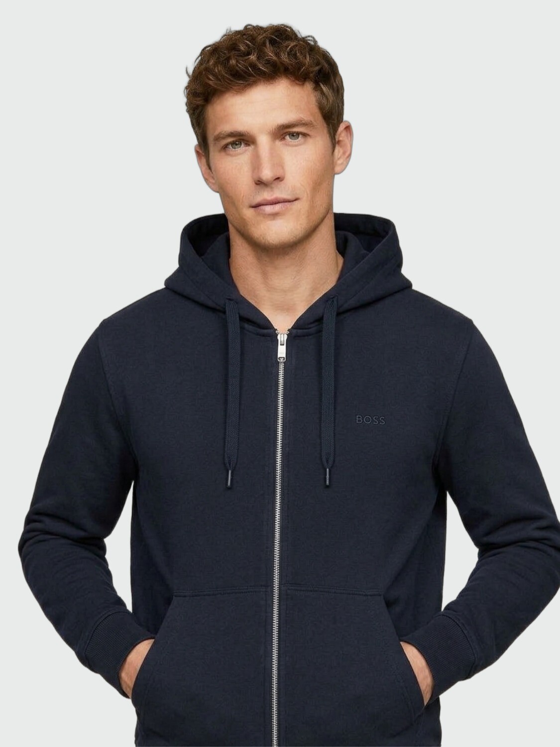 BOSS - Campera deportiva H-Spence Azul Oscuro