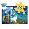 SILUETA36 Puzzle Siluetas 42x30cm 36 Pcs 4+ Djeco - Caballero