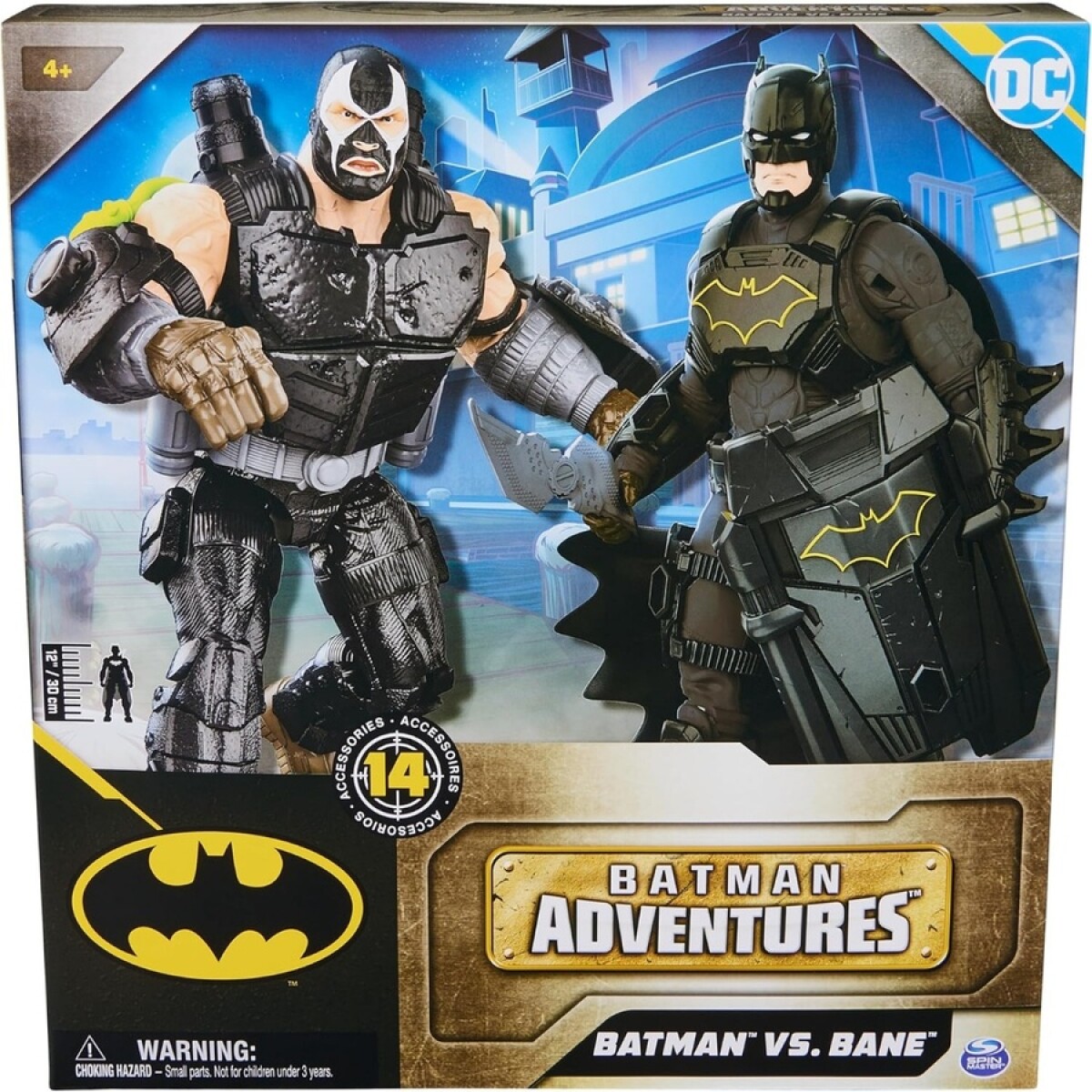 Pack X2 Figuras De Acción Dc Batman Vs Bane 30Cm Ub 