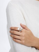 Anillo En Espiral Plateado plateado