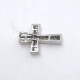Cruz En Oro Blanco 18K Y Brillantes Cruz En Oro Blanco 18K Y Brillantes