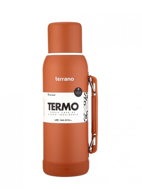 Termo Premium 1lt. Con base de Silicona Terracota