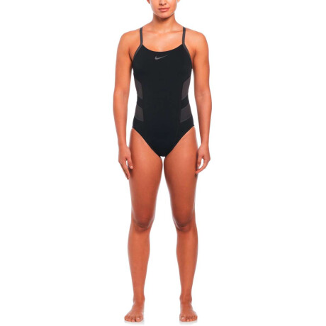 Traje de Baño Racerback One Piece de Mujer negro