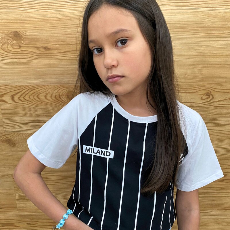 Crop Top Miland NY Negro