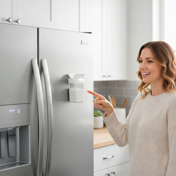 Especiero Salero Pimentero Magnético Frasco Contenedor 410ml Blanco M