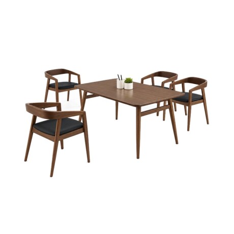 JUEGO DE COMEDOR DANISH MESA + 4 SILLAS JUEGO DE COMEDOR DANISH MESA + 4 SILLAS