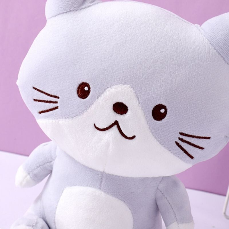 Gatito De Peluche Sentado - Bicolor - 25cm Gatito De Peluche Sentado - Bicolor - 25cm