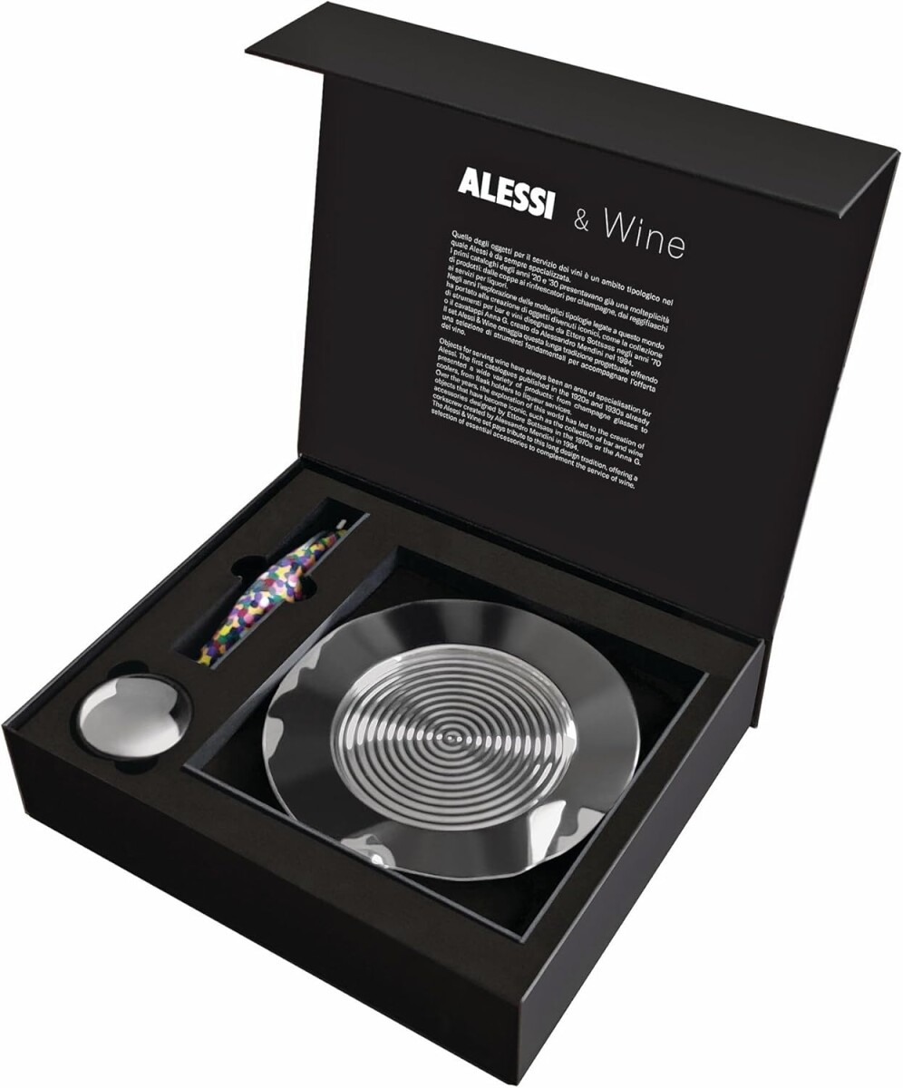 ALESSI CAJA DE REGALO PARROT SET ACERO INOX 18/10 