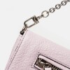Bandolera Harper En Cuero Graneado Rosa