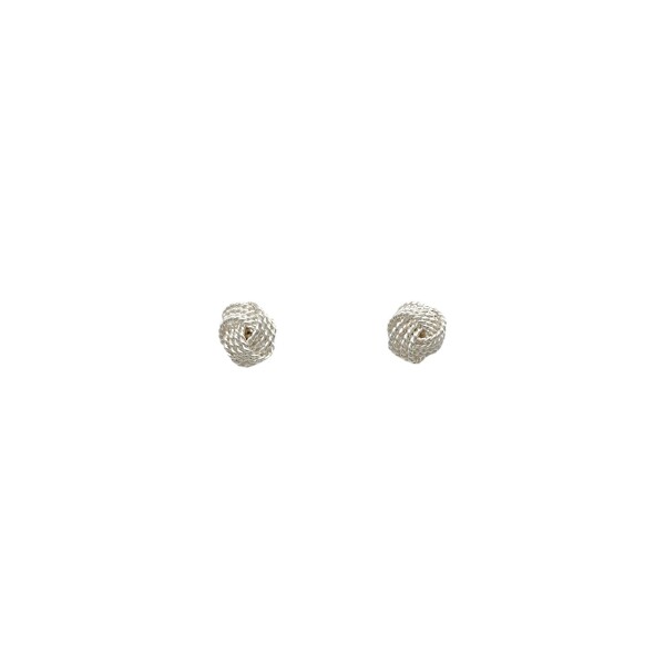 Caravanas Nudo-Plata 925-Sin Piedra-CA3726 sinpiedra
