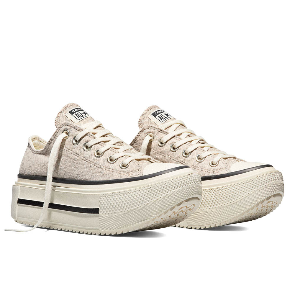 Zapatillas Chuck Taylor All Star Double Stack Platform Deer Unisex Beige