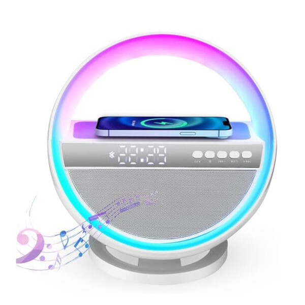 Parlante Con Cargador Inalámbrico G5 5en1 PARLANTE CON CARGADOR INALAMBRICO G5