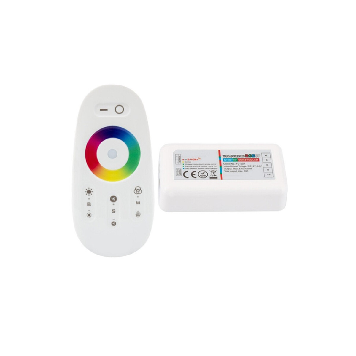 Controlador inalámbrico RF p/cinta LED RGBW 12-24V - IX1666 