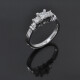 Anillo platino 950 y brillantes tallado princesa Anillo platino 950 y brillantes tallado princesa