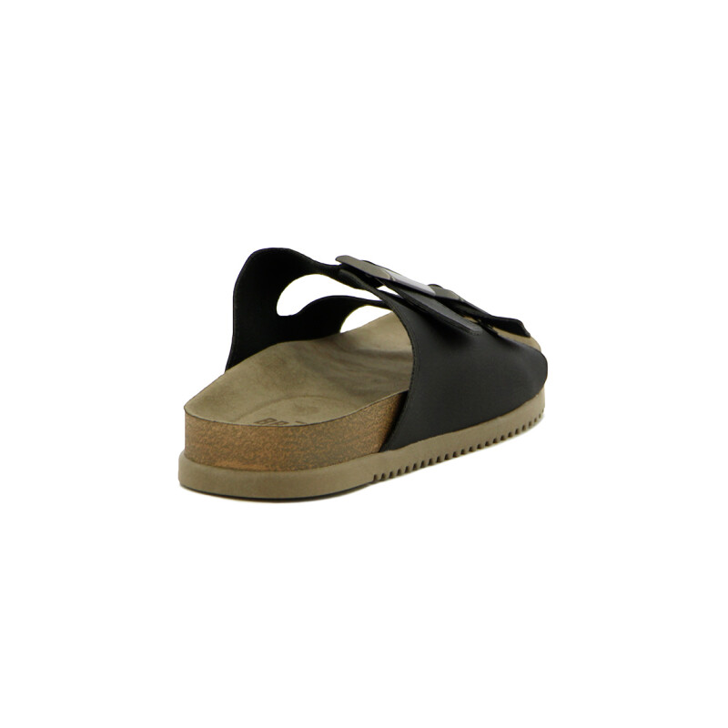 Sandalias Hombre Br Sport Dos Tiras Con Hebillas Negro
