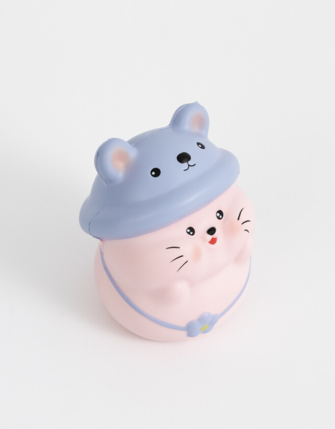 Lúdico Squeeze Squishy Gatito Con Sombrero - Combinacion Bicolor