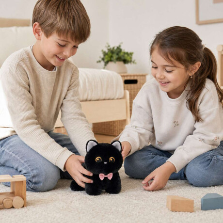 Mini Peluche Gatito Negro