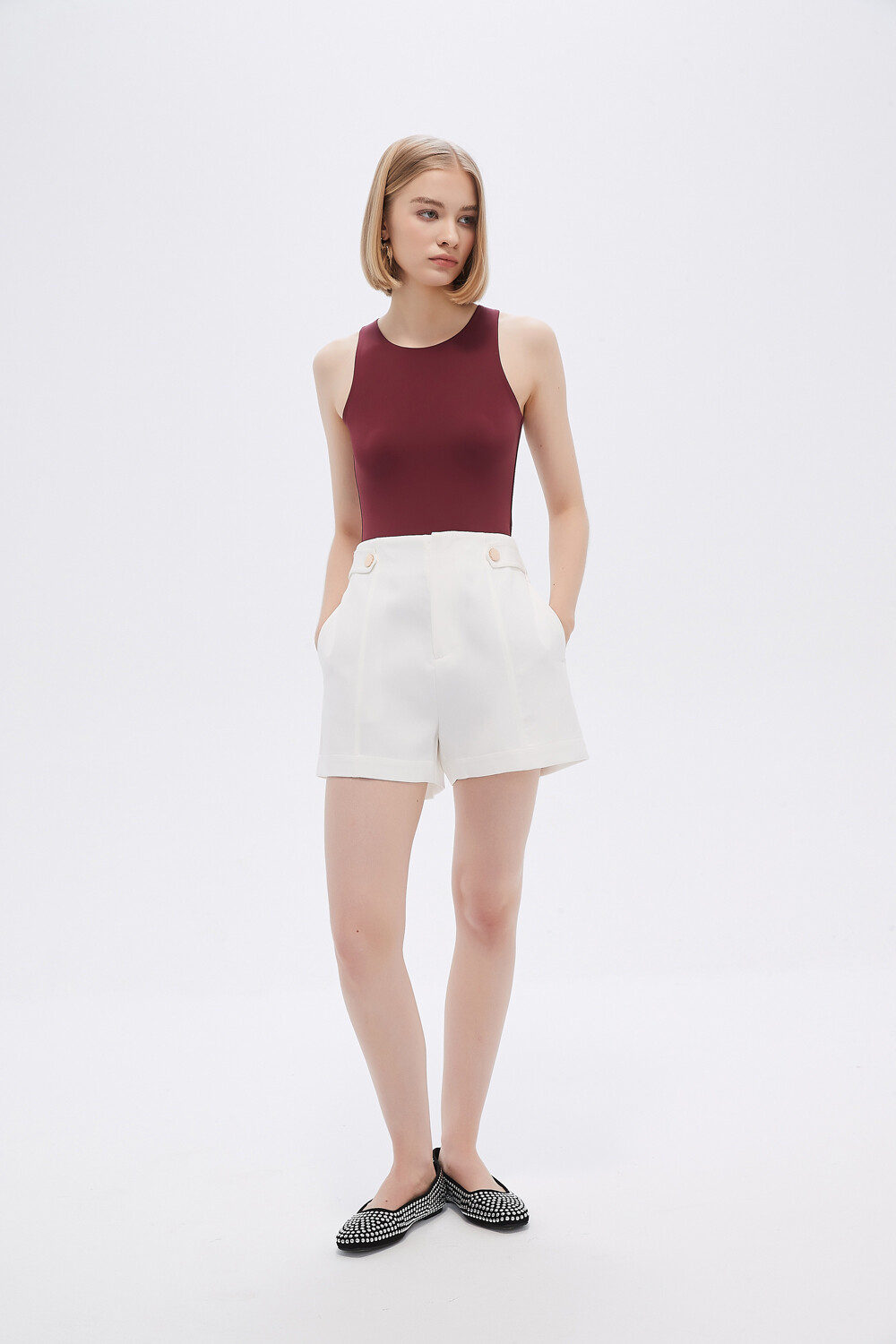 Short Alabas Marfil / Off White