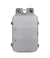 Mochila De Viaje Expandible Gris