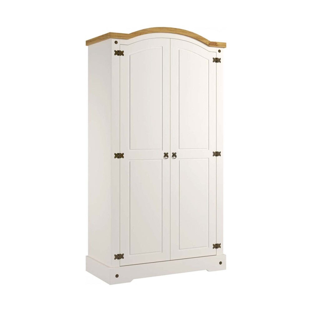 PLACARD ROPERO 2 PUERTAS MDF-Y-MADERA NATURAL-BEIGE SMILE