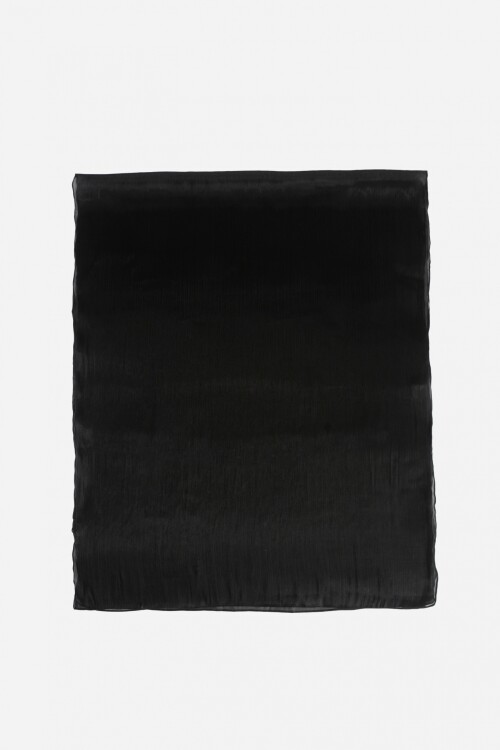 Pashmina party satén negro
