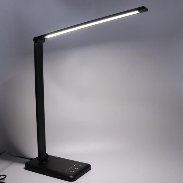 Lampara Luz Led Mesa Escritorio Regulable Temporizador Atrix Variante Color Negro