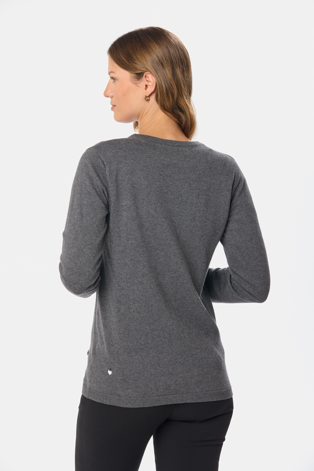 CARDIGAN CLÁSICO Gris Oscuro