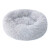 Cucha Cama Colchon Puff Plush Mascota Antiestress 55cm Color Variante Gris claro
