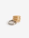 Sets Anillos Metal Anillo Set Metal. - Dorado