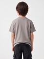 REMERA MARVEL TEAM GRIS OSCURO