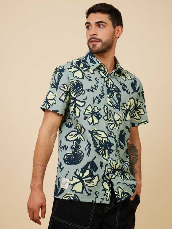 CAMISA JOLT RUSTY Verde