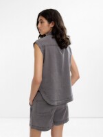 Camisa Sin Mangas 100% Lyocell taupe